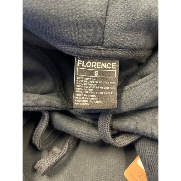 NEW! Florence Marine X Size Small Burgee 2.0 Hoodie Black $85 Organic Cotton - Picture 10 of 11